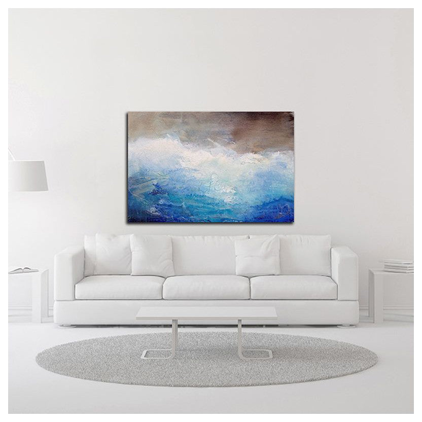 "Ombre Blue" by Karen Hale, Print on Canvas, 21"x14"