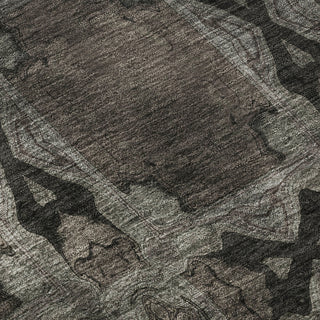 Premium Machine Washable Mayfield AMF564 Gray 2'3" x 7'6" Runner Rug