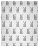 Easter Bunny Fluffle Throw Blanket, Wave Top Blue, 60"x80"