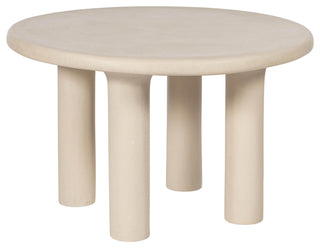 Barbara Cream Textured Indoor / Outdoor 47" Round Dining Table