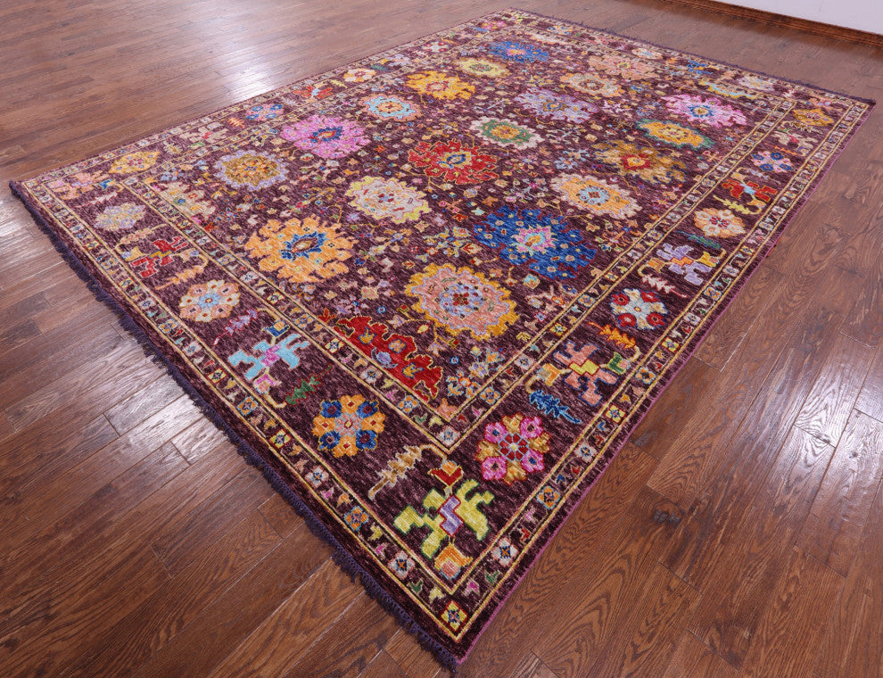 Turkish Oushak Hand-Knotted Wool Rug 9' 10" X 13' 7" - Q16101