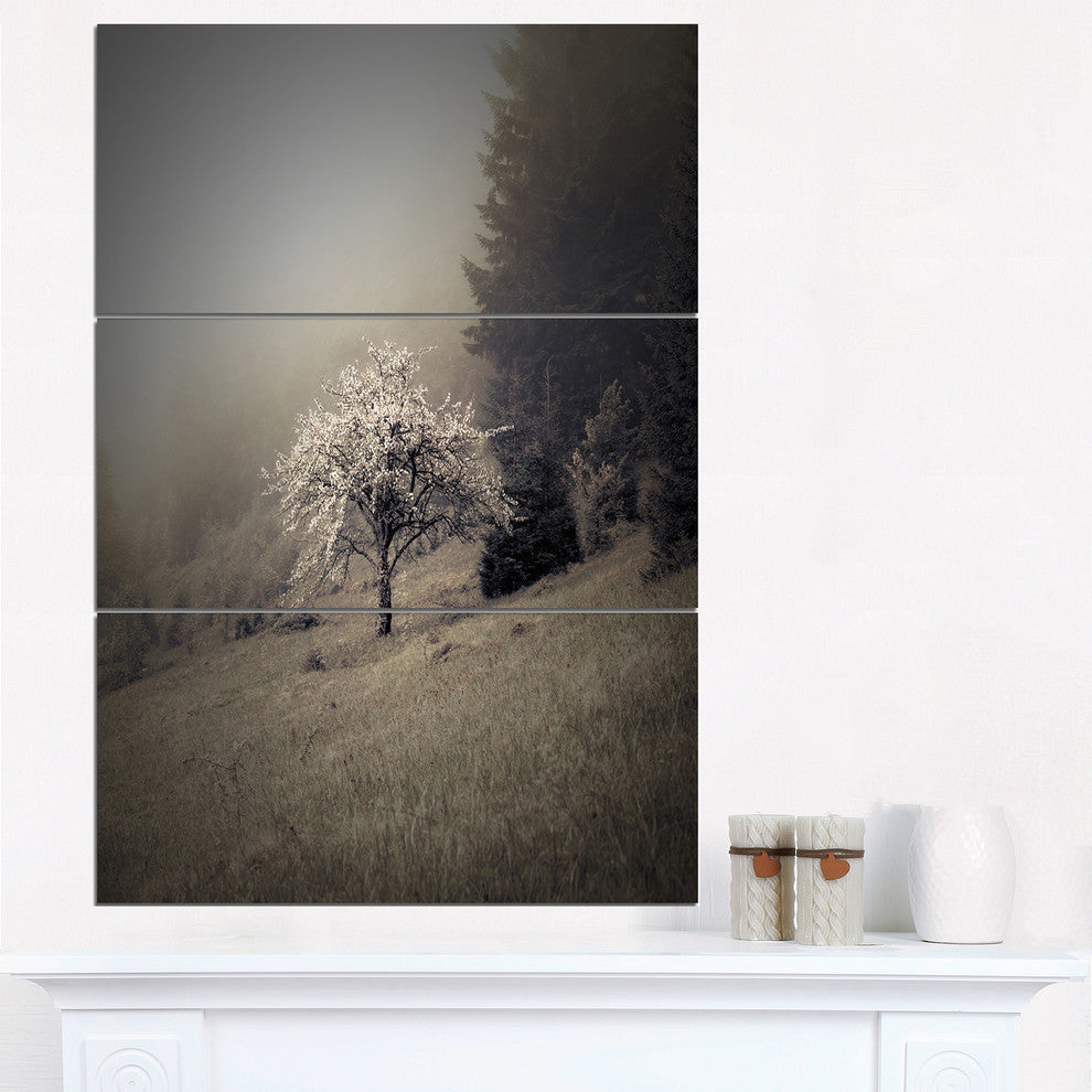 "Apple Tree Vintage-Style" Photo Metal Wall Art, 3 Panels, 28"x36"