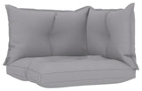 Vidaxl Pallet Sofa Cushions 3-Piece Gray Fabric