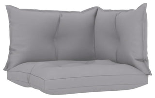 Vidaxl Pallet Sofa Cushions 3-Piece Gray Fabric