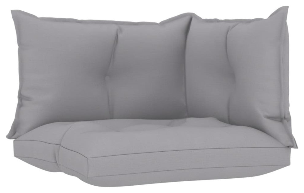 Vidaxl Pallet Sofa Cushions 3-Piece Gray Fabric