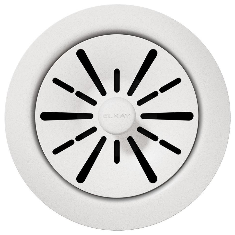 LKPDQD1RT Elkay Quartz Perfect Drain 3-1/2" Polymer Disposer Flange, Ricotta