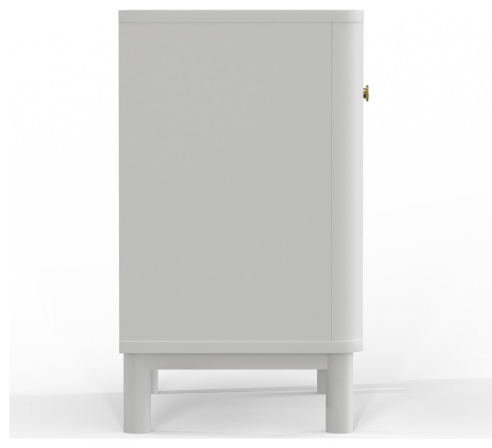 Stapleton 1 Drawer Nightstand, White