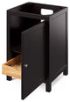Astoria Transitional 24" Espresso Vanity, Boulder Cultured Marble Vanity Top