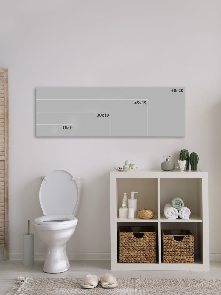 "Clothesline" Framed Painting Print, 45x15