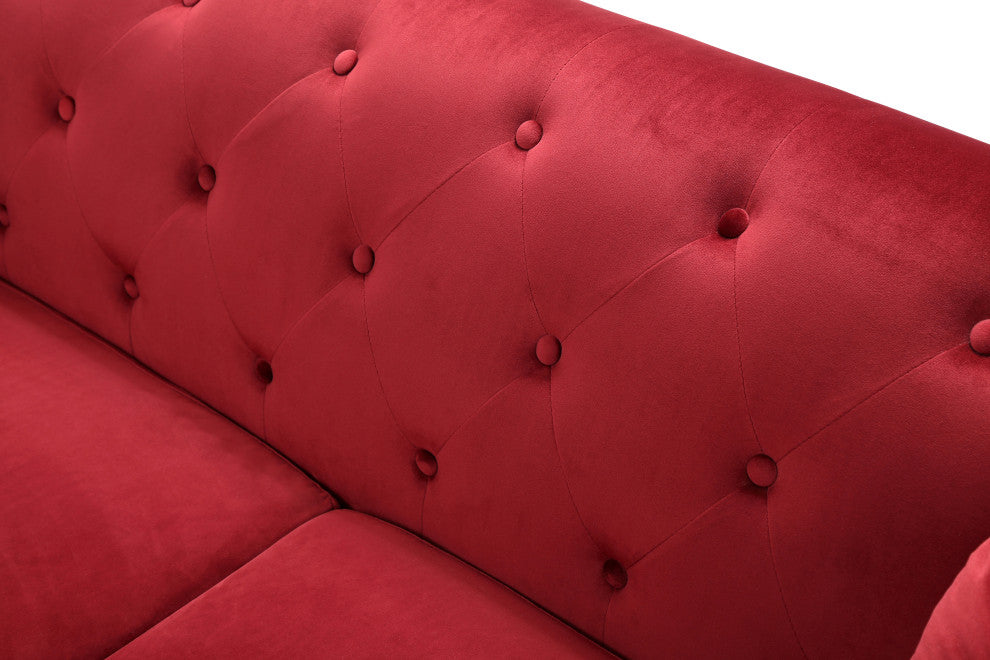 Pompano Sofa, Burgundy