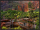 Cascades and Desert Varnish At Emerald Pools, Zion National Park, Utah, 24"x18"