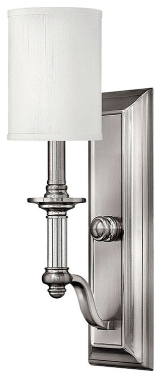 Hinkley Sussex Medium Single Light Sconce, Brushed Nickel