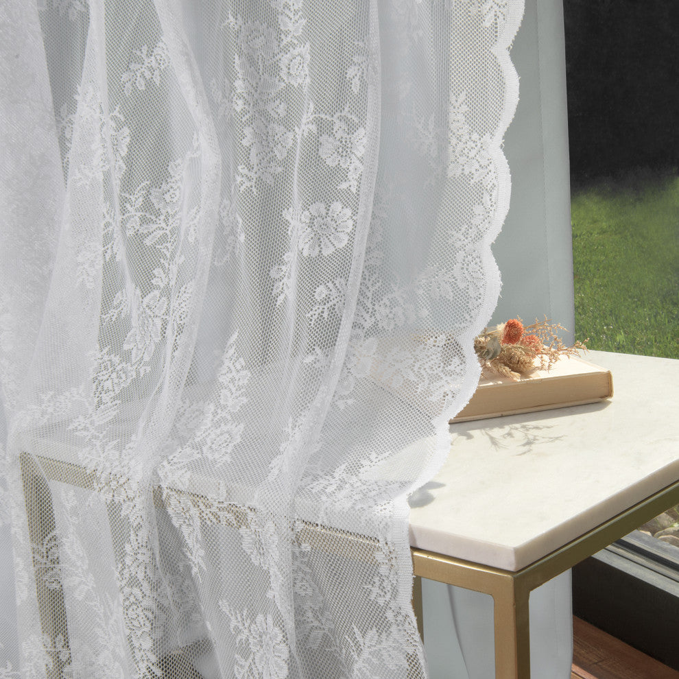 Rose Sheers and Blackout Curtains, Mint, 52"x96"