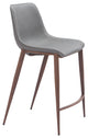 Magnus Counter Stool, Set of 2, Slate Gray/Walnut