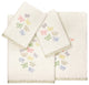 Linum Home Textiles 100% Turkish Cotton MARIPOSA 4PC Embellished Towel Set