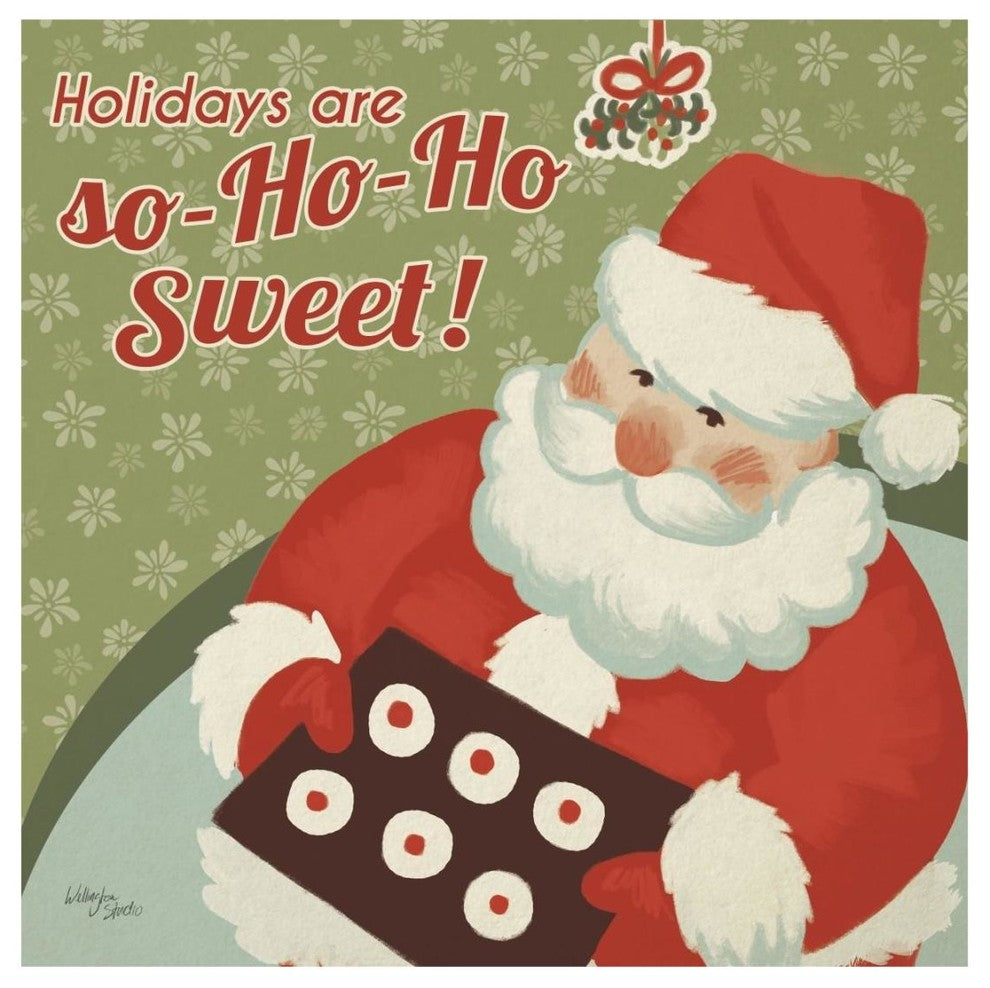 "50s Christmas II" Digital Paper Print by Wellington Studio, 20"x20"