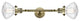 INNOVATIONS 208L-AB-G322-LED 2-Light Bath Vanity Light Antique Brass