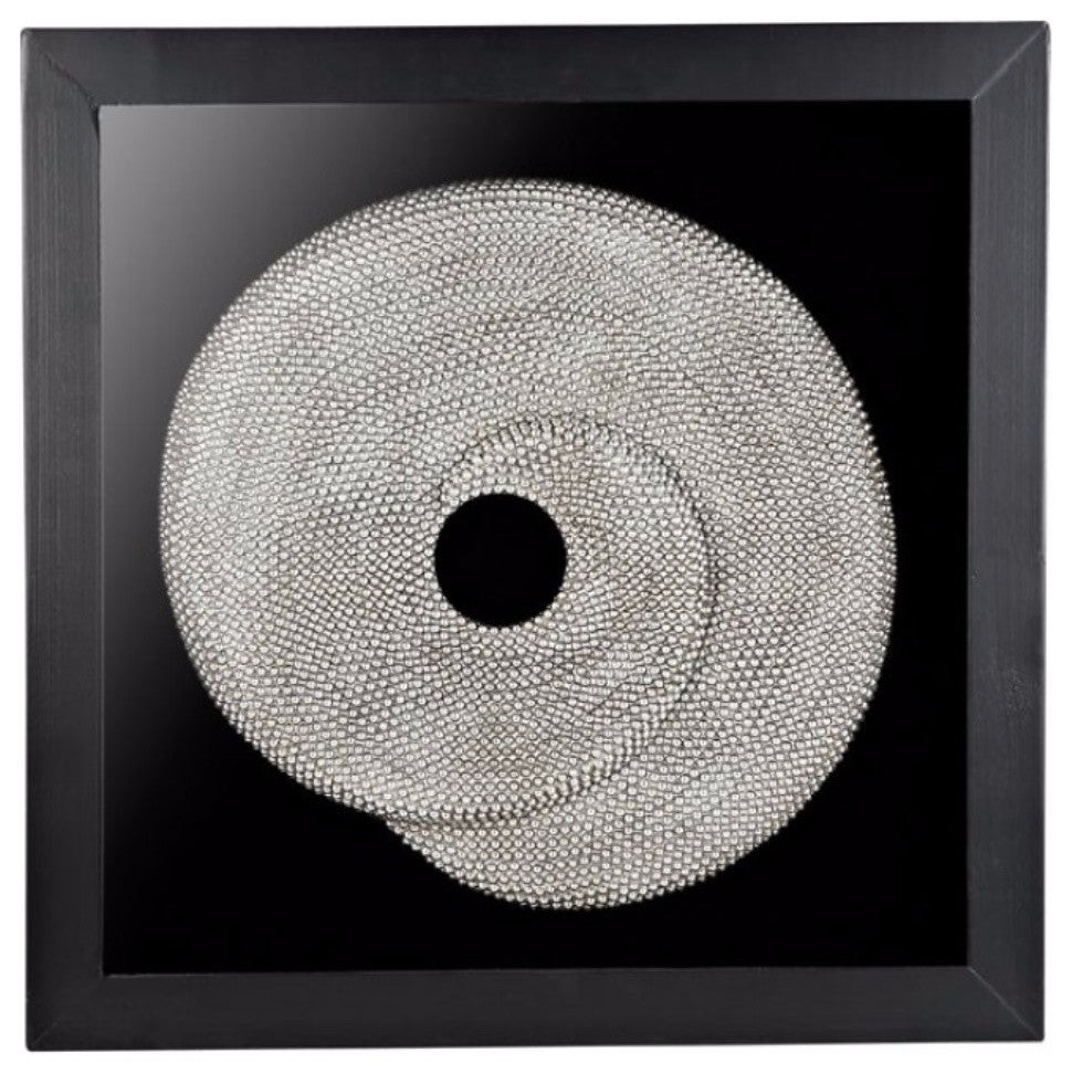 Sylvia Transitional Style Wall Plaque,Pearl Stone