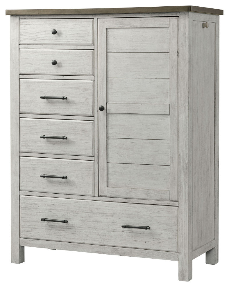 Timber Ridge Wood Chifferobe, Weather Washed Sierra