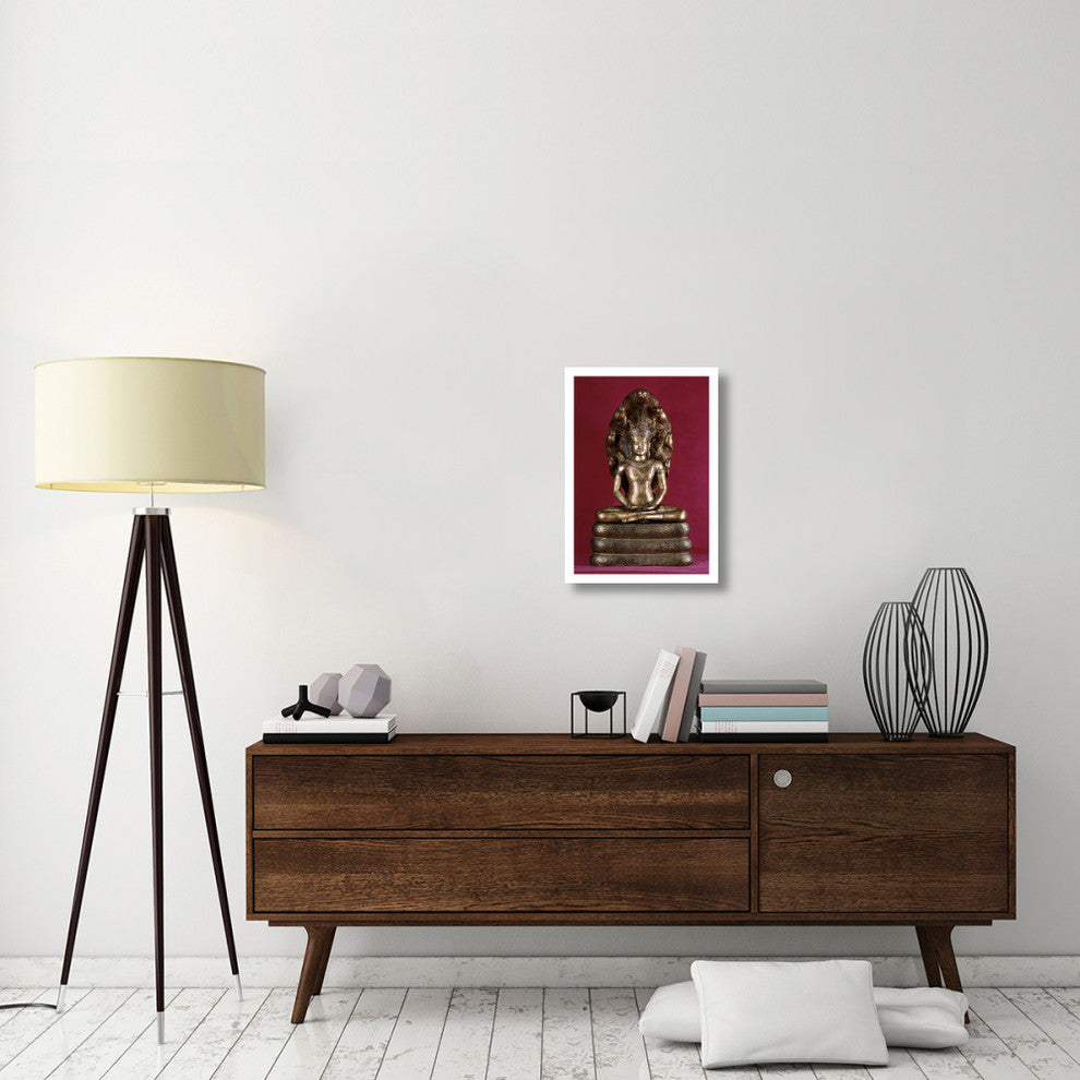 "Buddha Sheltered by the Cobra (Style of Angkor Wat)" Print by Unknown, 17"x24"