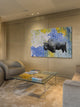 "Buffalo Honeycomb" Painting Print on Wrapped Canvas, 24"x16"