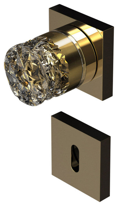 Genya Luxury Crystal Privacy Pin Door Handle