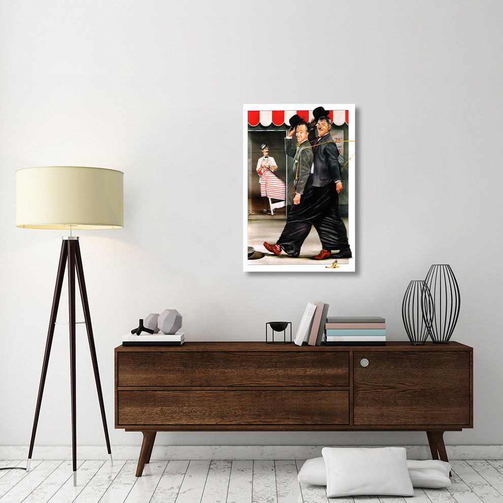 "Laurel & Hardy - Ben Turpin" Canvas by Hollywood Photo Archive, 27x40"
