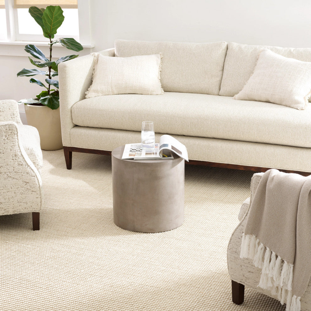 Dash & Albert Pixel Wheat Woven Sisal/Wool Rug, Natural, 5' x 8'