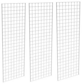 Only Hangers Gridwall Panel, 2'x6', Pack of 3, White