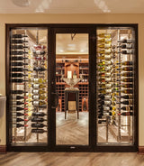 VintageView W Series Wine Rack Frame Backer Bar, Matte Black