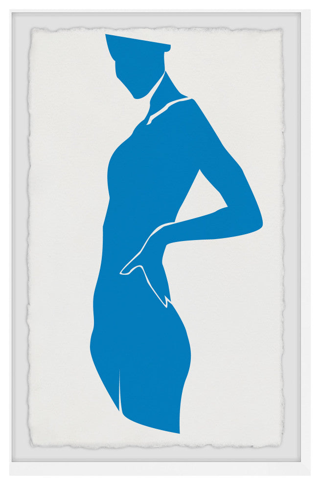 "I Feel Blue" Framed Painting Print, 20x30