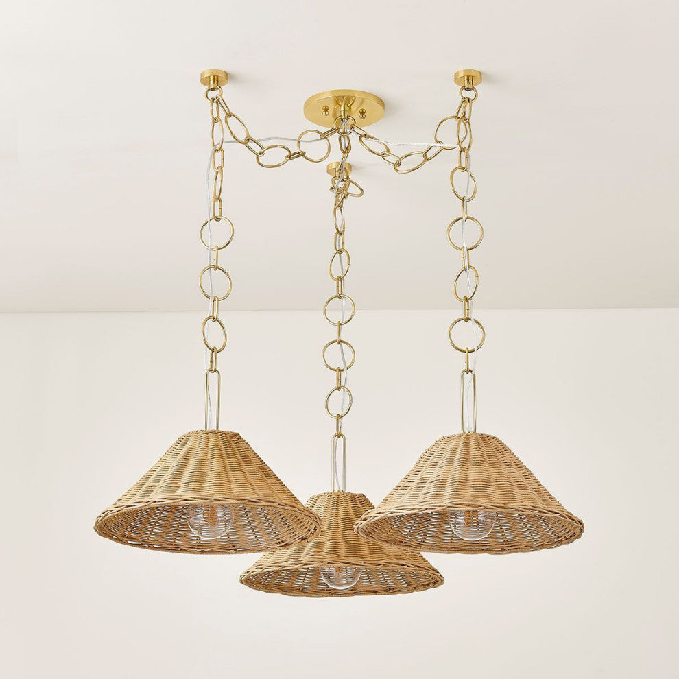 Mitzi Dalia Chandelier Aged Brass