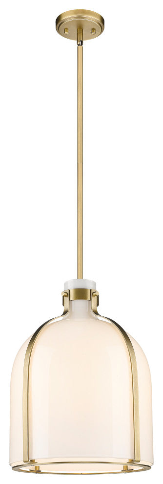 Z-LITE 818-12RB 1 Light Chandelier, Rubbed Brass