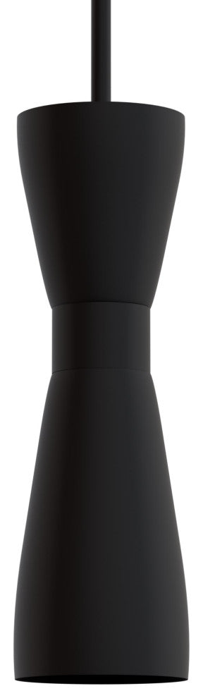 Zola Flat Matte Black 1 Light Pendant