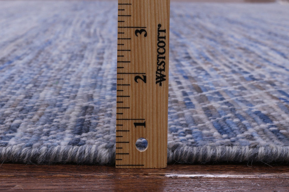 9' 1" X 12' 3" Savannah Grass Handmade Wool Rug - Q13200