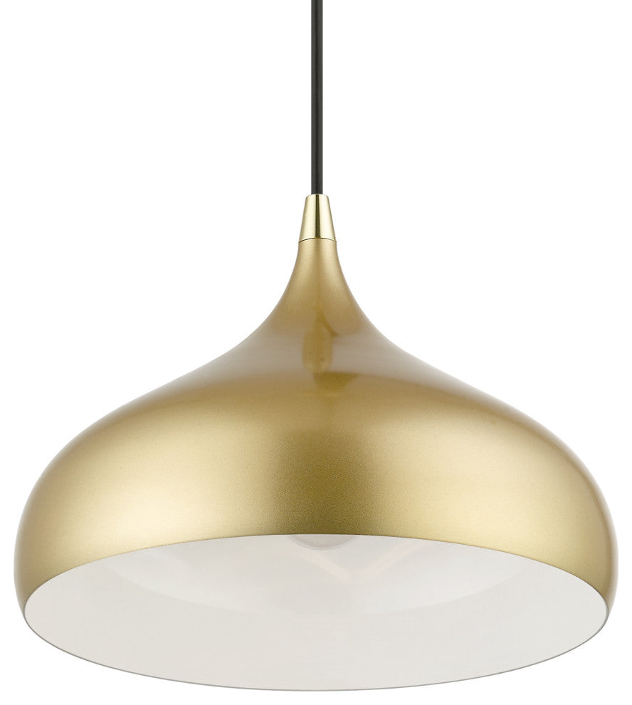 Livex Lighting 1 Light Soft Gold Pendant