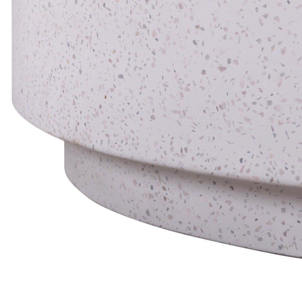 Terrazzo Light Speckled Coffee Table - Grey