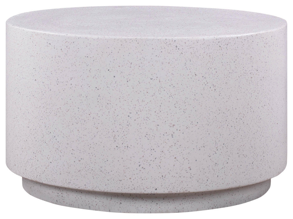 Terrazzo Light Speckled Coffee Table - Grey