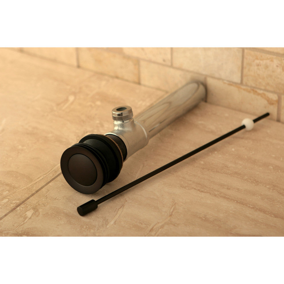 Fauceture Brass Pop-Up Drain without Overflow, Oil Rubbed Bronze