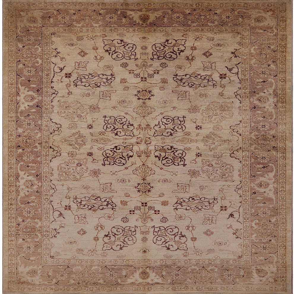 Ahgly Company Indoor Square Mid-Century Modern Area Rugs, 5' Square