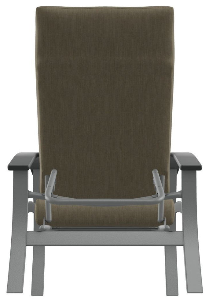 Belle Isle Cushion Outdoor Adjustable Back Chair, Huskie/Graphite