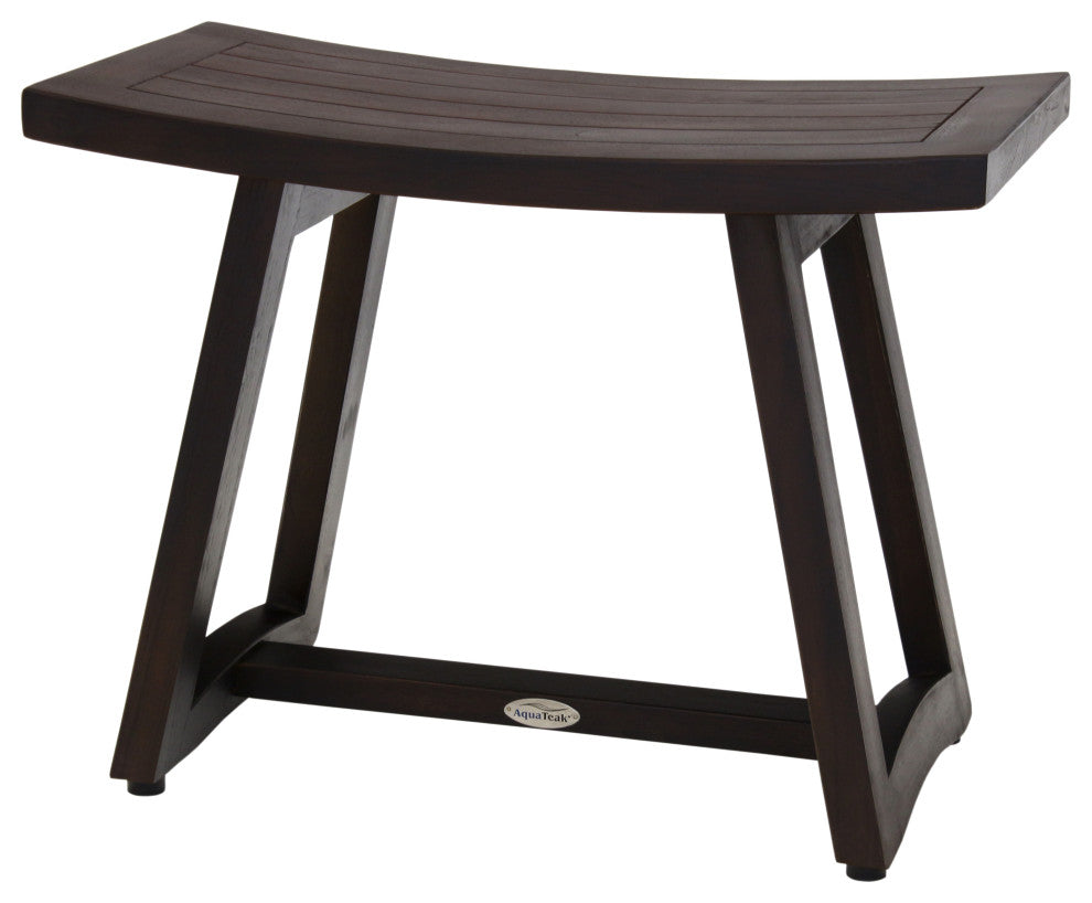 Patented 24" Asia Buru Mocha-Shield Teak Shower Bench