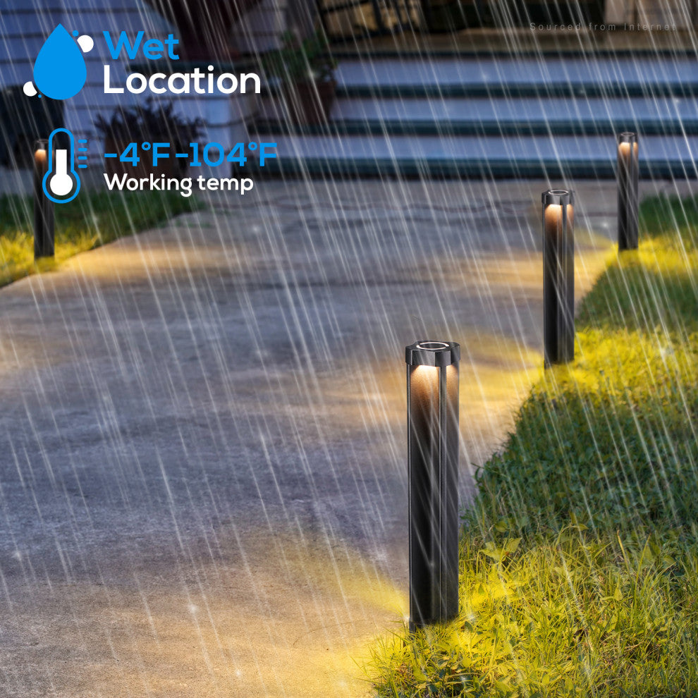 LEONLITE 12-Pack 4W 12V Low Voltage LED Landscape Pathway Lights