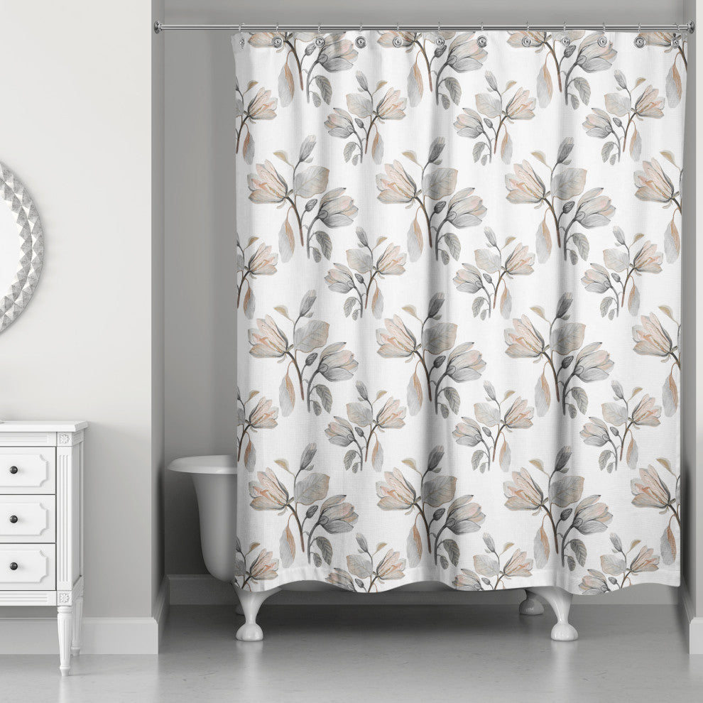 Floral Blossoms 2 71x74 Shower Curtain