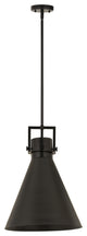 Innovations Lighting 710-1S-BK-M711-14BK-LED Newton Cone 1 Light 14" Pendant