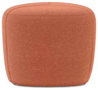 Moore Small Ottoman, Dusty Orange
