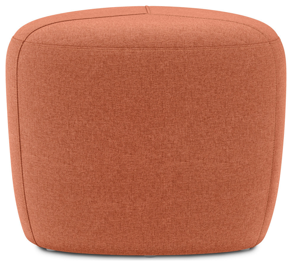 Moore Small Ottoman, Dusty Orange