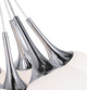Woodbridge Lighting Alicia Tight Pendant Cluster, Chrome, 7l - 32"d, Opal & Led