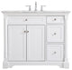 Home Living 42" Single Bathroom Vanity, White