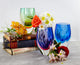 Essence Murano Style Art Glass Violet 9" Vase